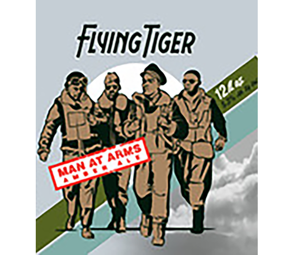 FLYING TIGER MAN AT ARMS AMBER ALE